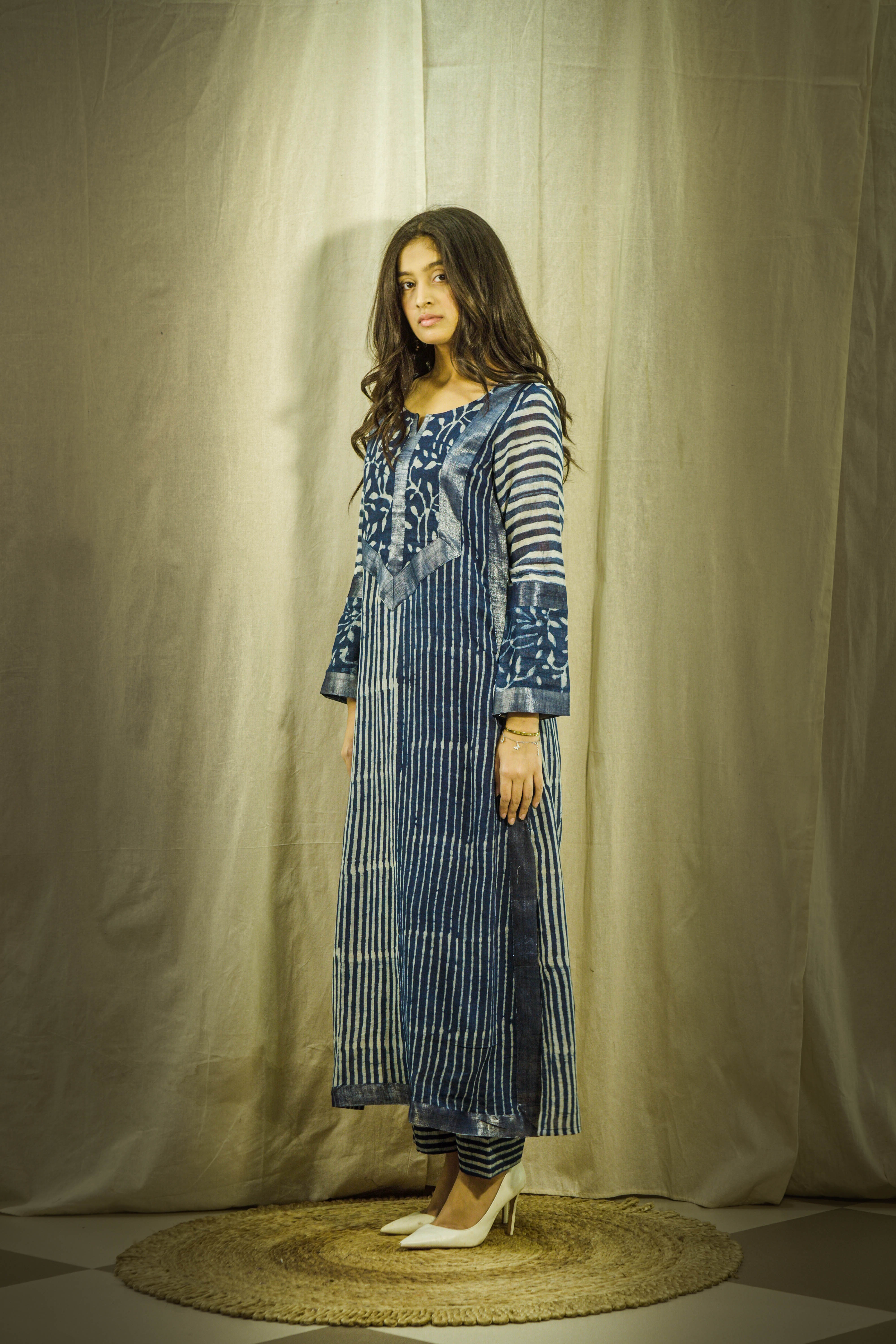 Noor Indigo Kurta Set