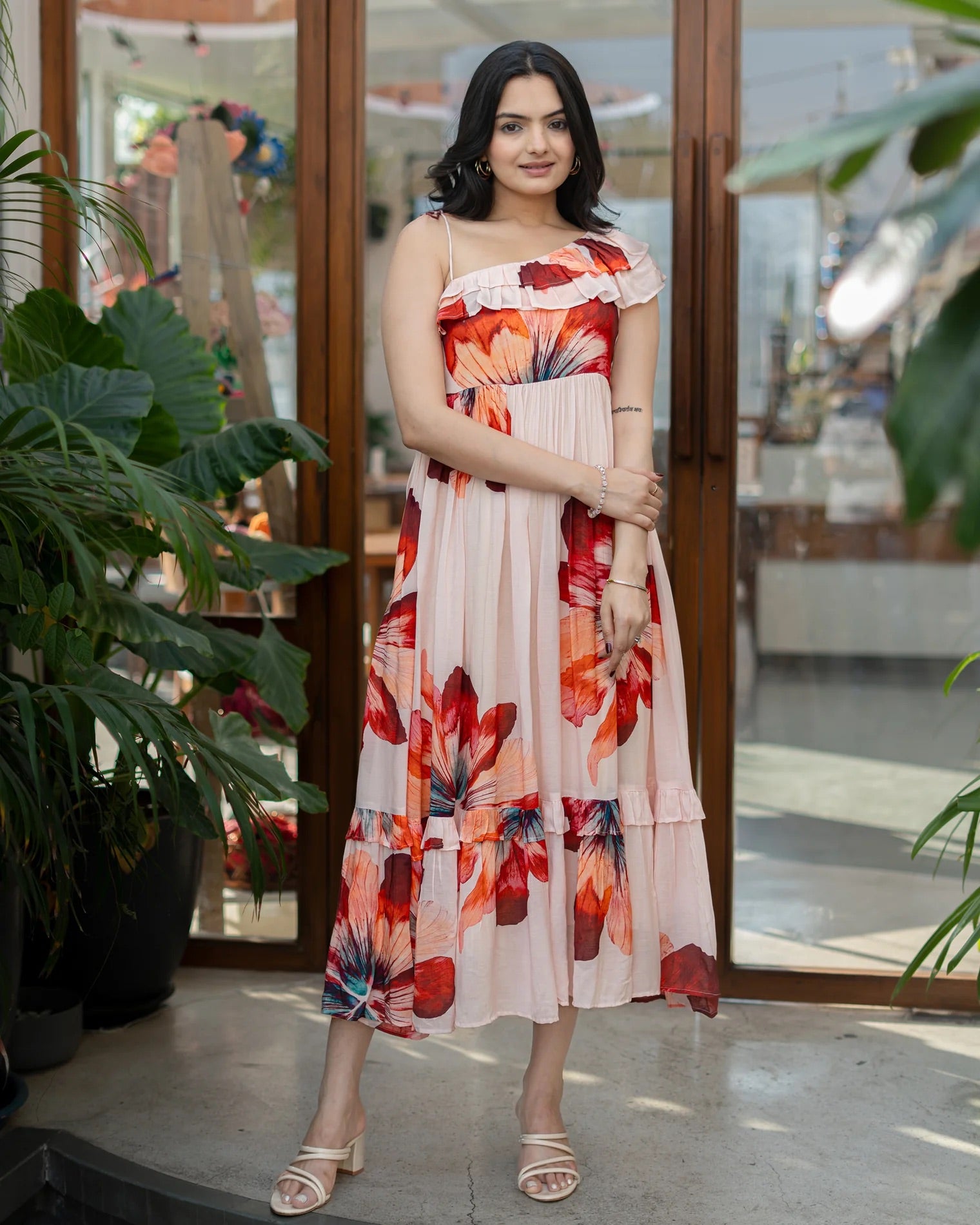 Petal Grace Floral Maxi