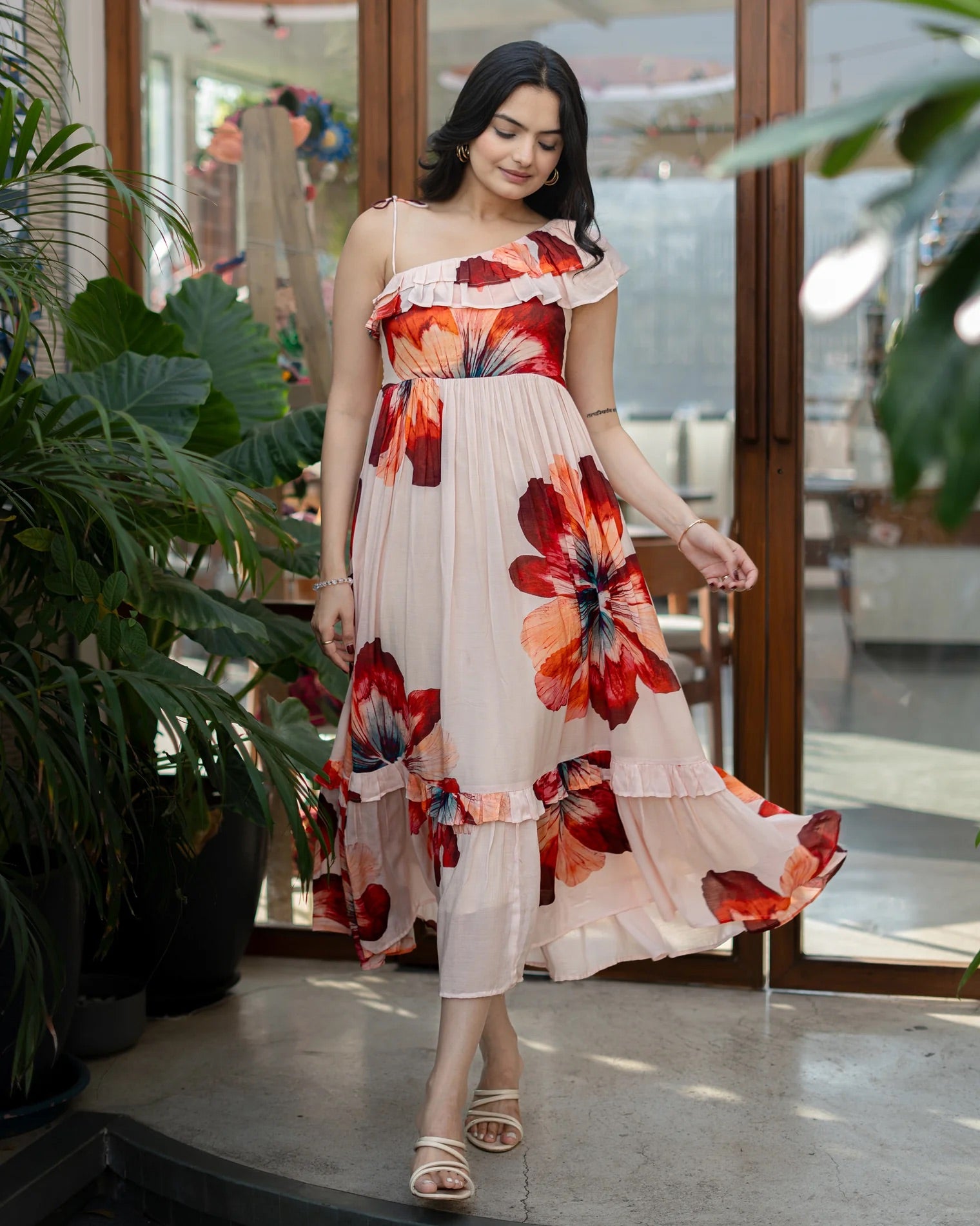 Petal Grace Floral Maxi