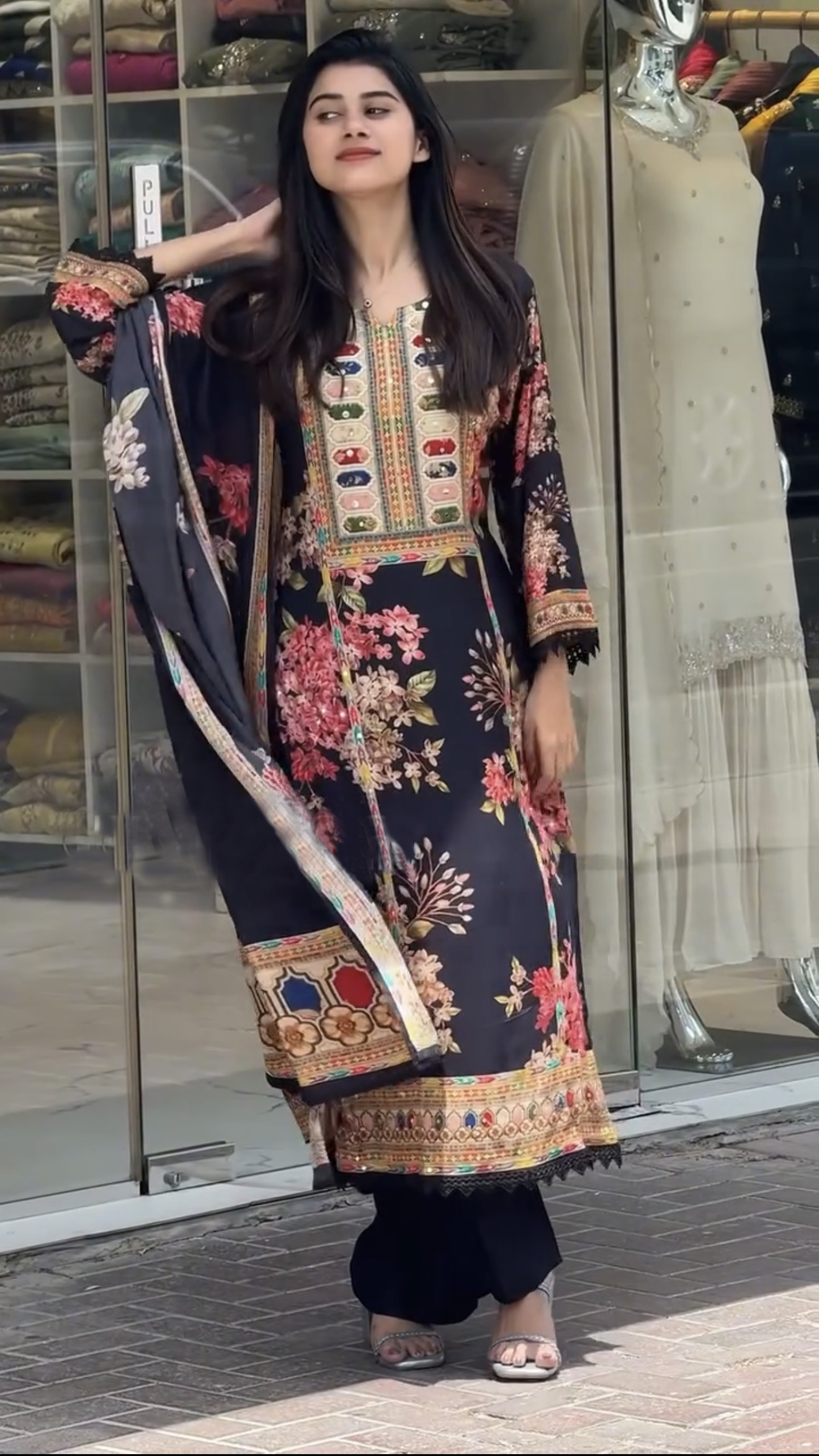 Afsana floral Classic Suit