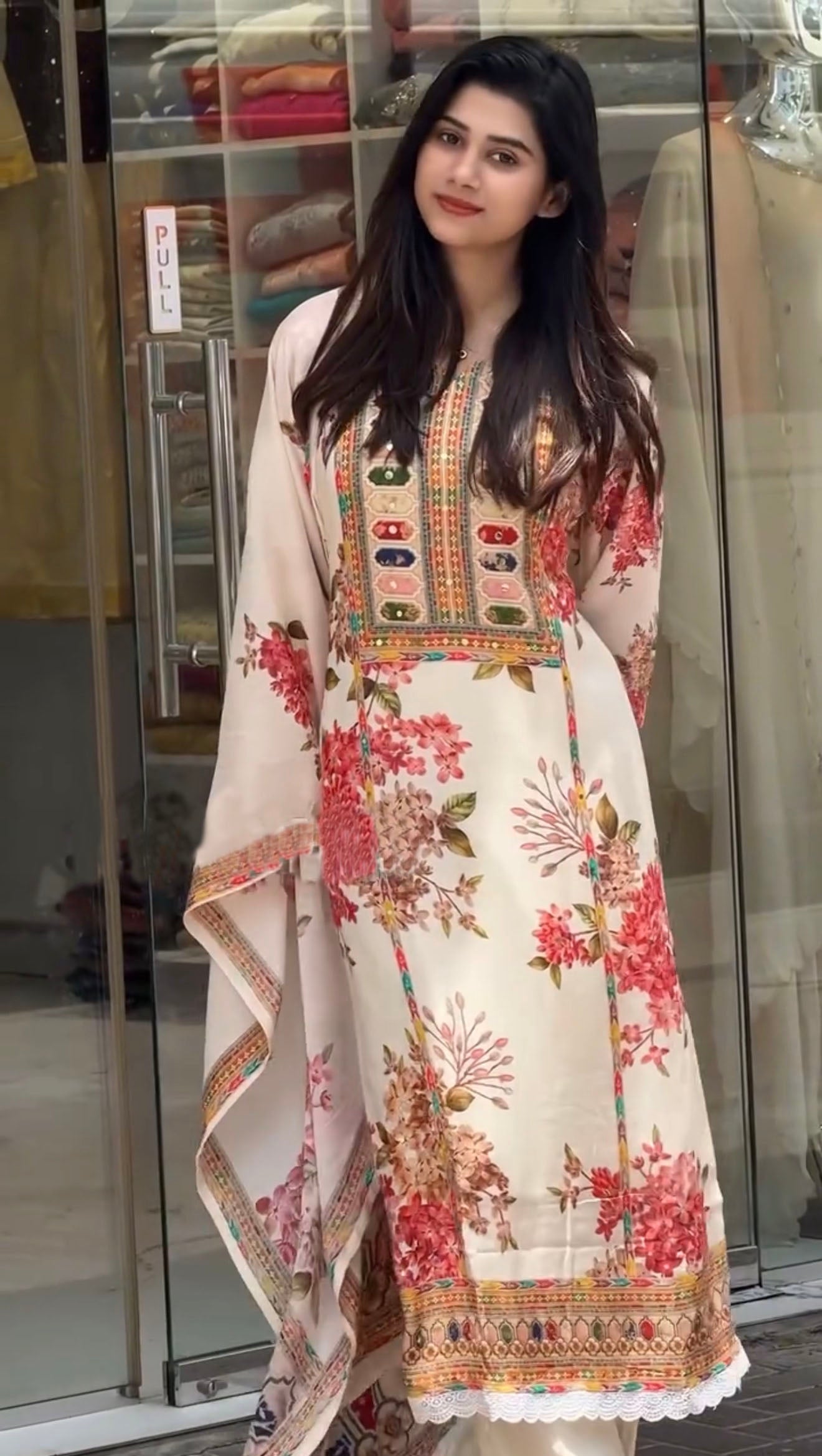 Afsana floral Classic Suit