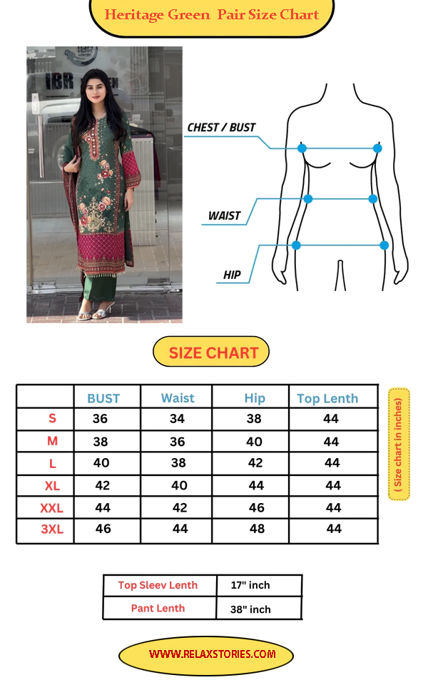 Heritage Green Pakistani Suit