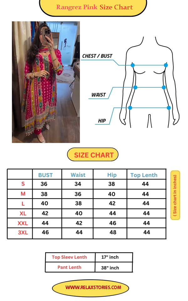 Rangrez Pink Embroidered Kurti Set