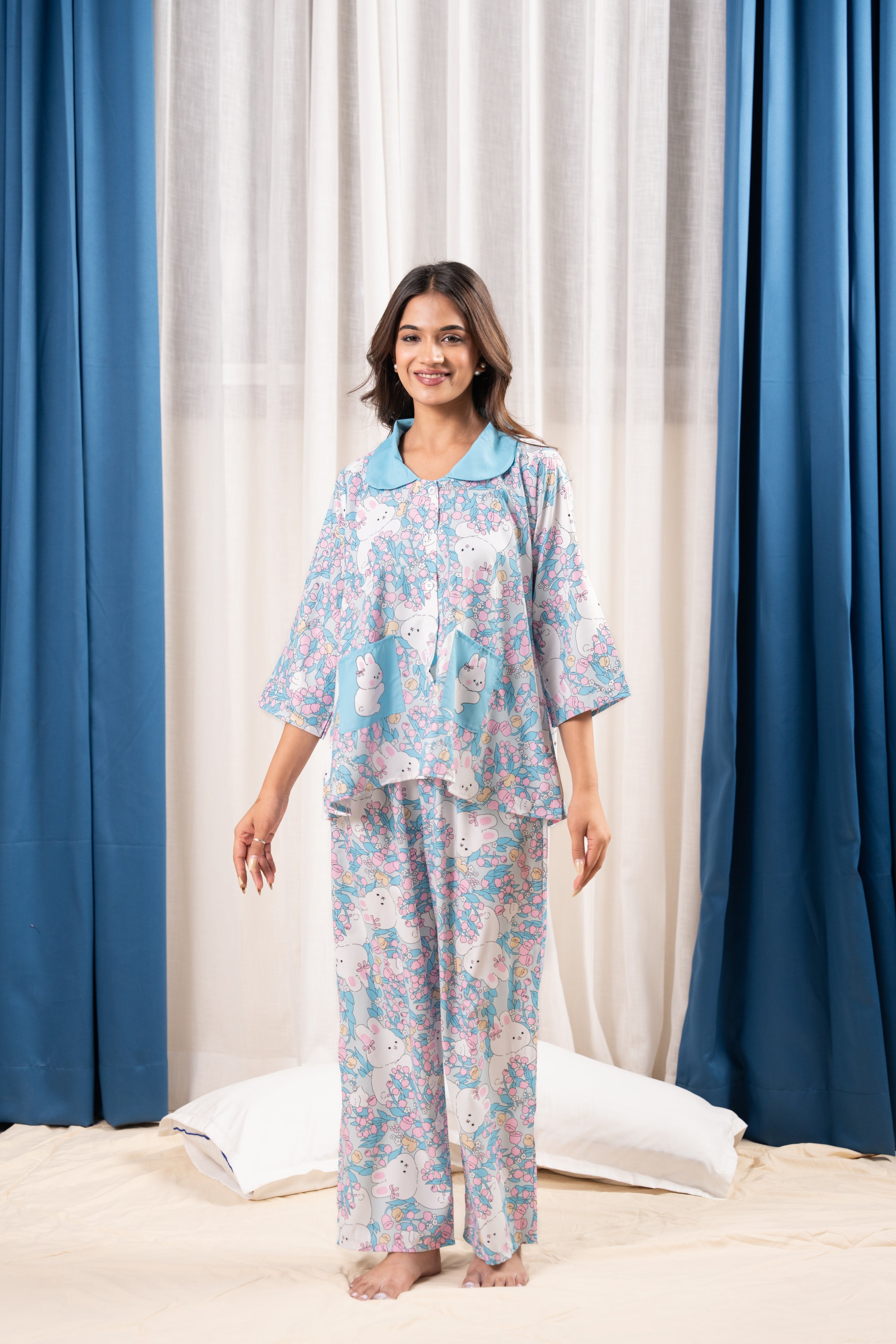 Blue Bunny  Nightwear Set