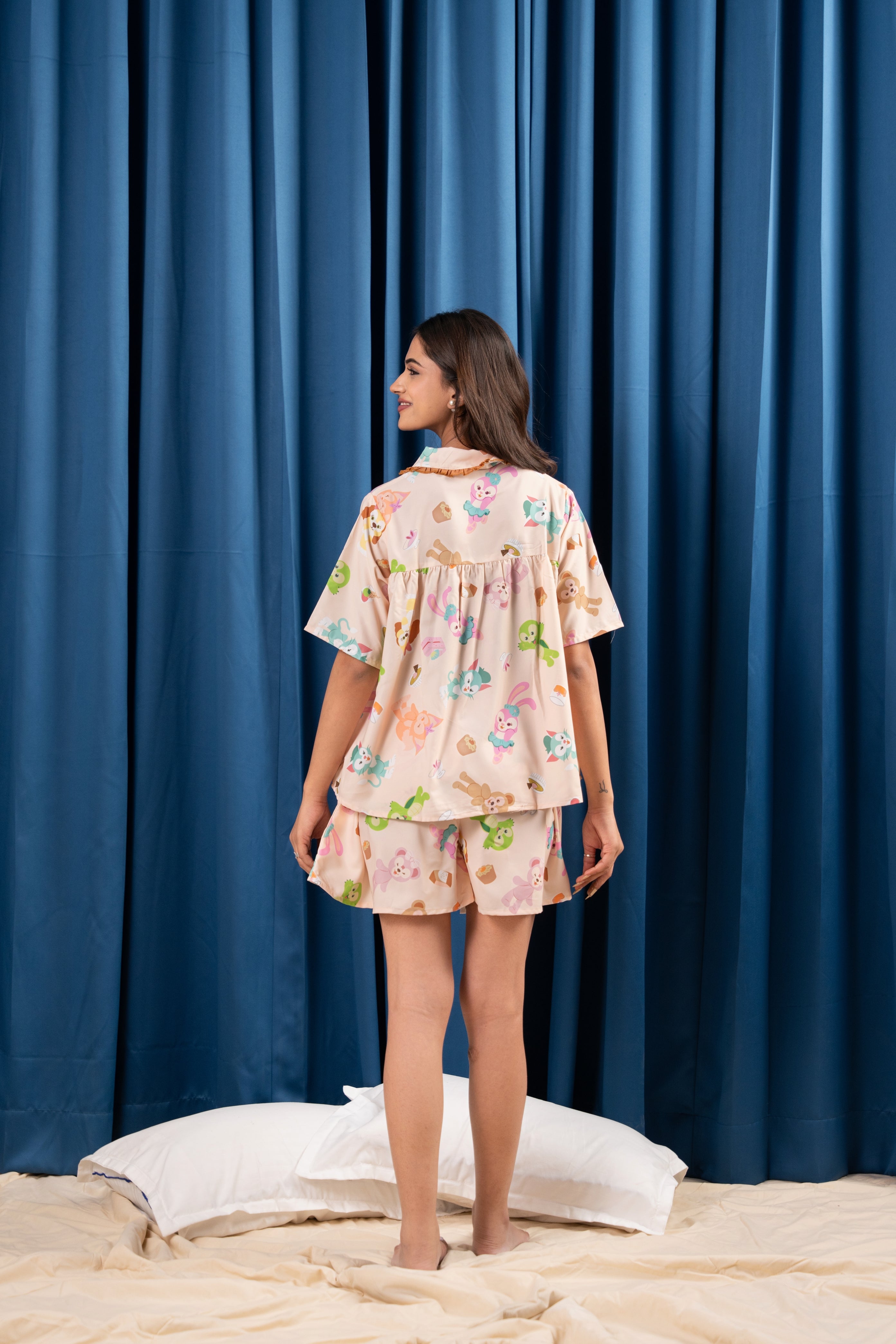 Peach Bloom Nightwear Set