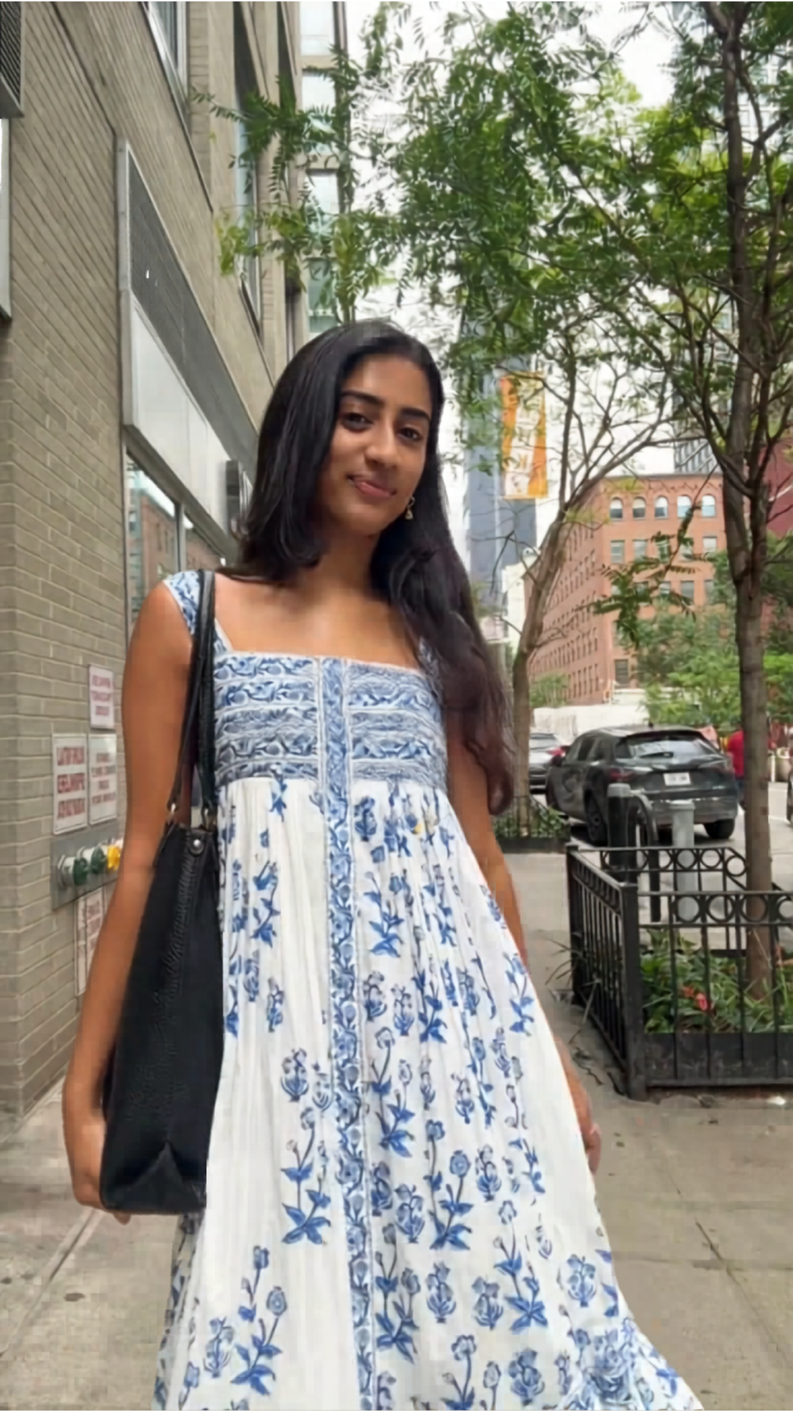 blue and white smocked maxi dress Lucky for You Light Blue Smocked Maxi Dress Large