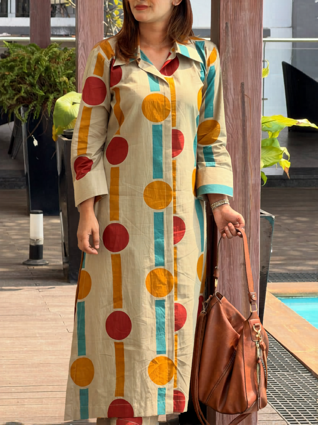 Retro Circle Kurta