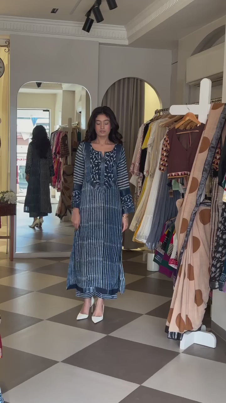 Noor Indigo Kurta Set